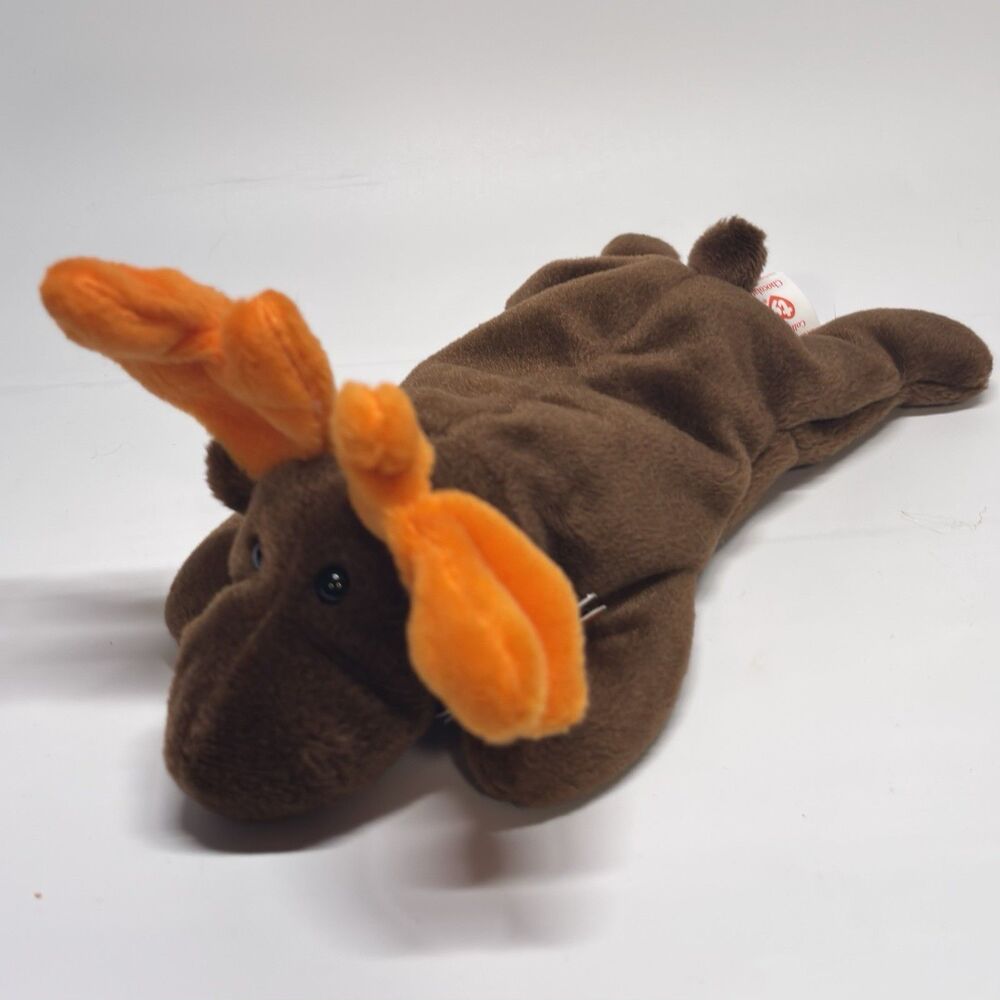 Ty Beanie Baby Chocolate the Moose 1993 Vintage Retired Plush Style 4015